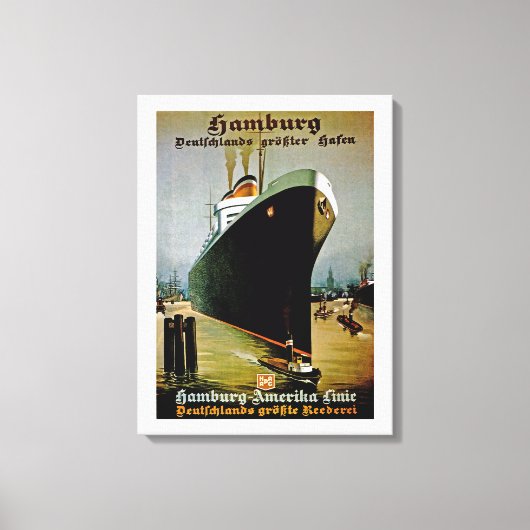 Toile Ligne Hambourg-Amerika (Recto)