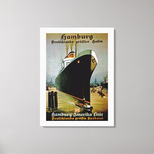 Toile Ligne Hambourg-Amerika (Recto)