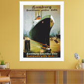 Toile Ligne Hambourg-Amerika ~ XL (Insitu(Salon))