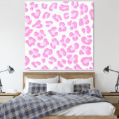 Toile Ligne Leopard Preppy rose (Insitu(Chambre))