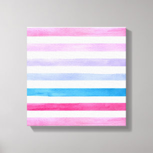 Toile Lignes colorées