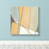 Toile Lignes courbées et tons de terre coupés (Insitu (Plancher de Bois))