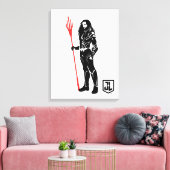 Toile Ligue de Justice | Aquaman Pose Noir Pop Art (Insitu(Salon))