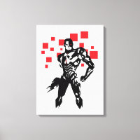 Ligue de Justice | Cyborg Digital Noir Pop Art