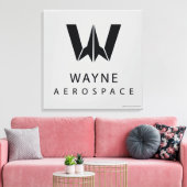 Toile Ligue de Justice | Logo Wayne Aerospace (Insitu(Salon))
