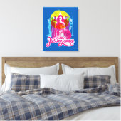 Toile Ligue de Justice | Retro Group & Logo Pop Art (Insitu(Chambre))