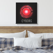 Toile Ligue de Justice | Symbole Cyborg brillant (Insitu(Chambre))