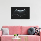 Toile Ligue de Justice | Symbole de batman métallique (Insitu(Salon))