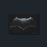 Toile Ligue de Justice | Symbole de batman métallique<br><div class="desc">Voici le symbole de batte métallique usé de Batman,  tiré du film de la Ligue de la Justice.</div>
