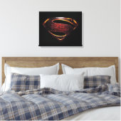 Toile Ligue de Justice | Symbole de superman métallique (Insitu(Chambre))