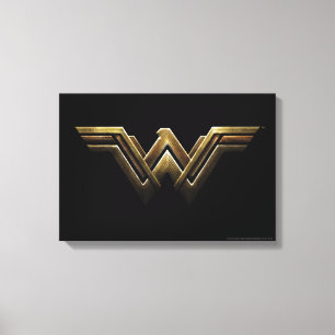 Toile Ligue de Justice Symbole métallurgique Wonder Wo