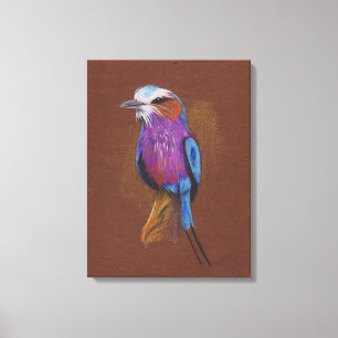 Toile Lilac brasse rouleau illustration animal nat