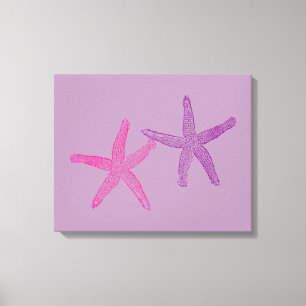 Toile Lilac de poisson-Starfish rose et violet
