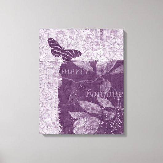 Toile Lilac français inspiré (Recto)