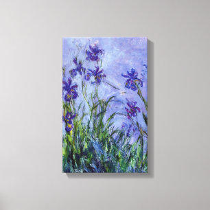 Toile Lilac Irises Claude Monet