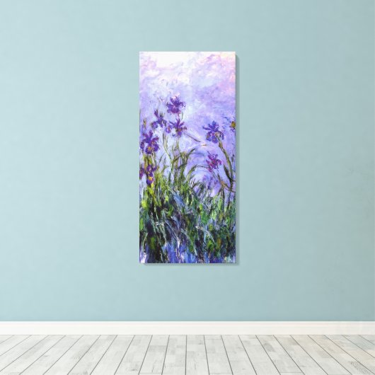 Toile Lilac Irises de Monet (Insitu (Plancher de Bois))