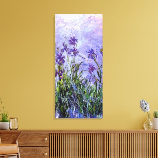 Toile Lilac Irises de Monet (Insitu(Salon))