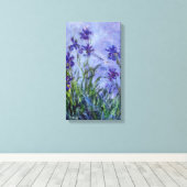 Toile Lilac Irises Monet (Insitu (Plancher de Bois))