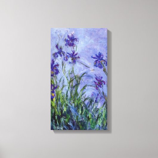 Toile Lilac Irises Monet (Recto)
