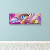 Toile Lilac Lynx pointe Chat siamois dans le violet (Insitu (Plancher de Bois))