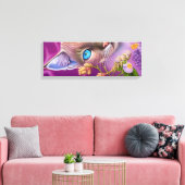 Toile Lilac Lynx pointe Chat siamois dans le violet (Insitu(Salon))