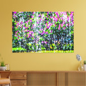 Toile Lilacs Derrière La Fontaine (Insitu(Salon))