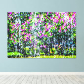 Toile Lilacs Derrière La Fontaine (Insitu (Plancher de Bois))