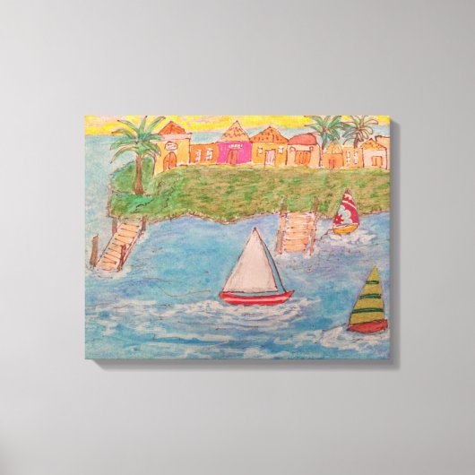 Toile L'île aux voiliers (Recto)