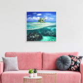 Toile L'île de Coral (Insitu(Salon))