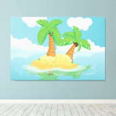 Toile L'île déserte (Insitu (Plancher de Bois))