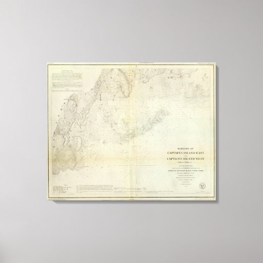 Toile L'île du capitaine E, W (Recto)