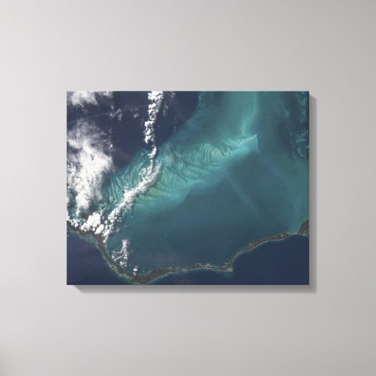Toile L'île longue et étroite d'Eleuthra aux Bahamas (Recto)