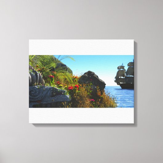 Toile L'île perdue (Recto)