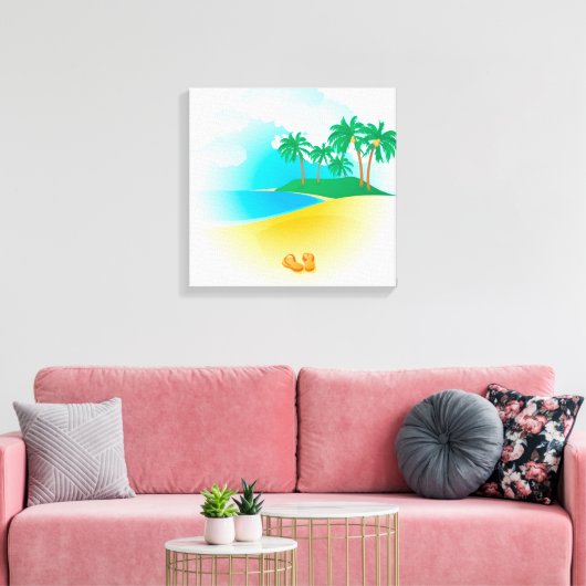 Toile L'île tropicale (Insitu(Salon))