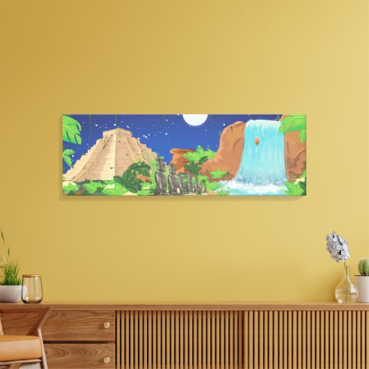 Toile L'île tropicale (Insitu(Salon))