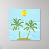 Toile L'île tropicale (Recto)