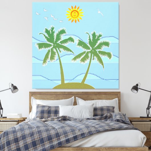 Toile L'île tropicale (Insitu(Chambre))