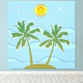 Toile L'île tropicale (Insitu (Plancher de Bois))