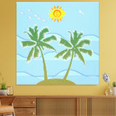 Toile L'île tropicale (Insitu(Salon))