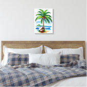 Toile L'île tropicale des Cocotiers (Insitu(Chambre))