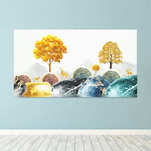 Toile L'île Whimsical (Insitu (Plancher de Bois))