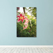 Toile Lillies roses (Insitu (Plancher de Bois))