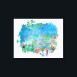 Toile ** Lily Pads Pond Peinture AR23 Monet Art<br><div class="desc">STRETCHED CANVAS ART PRINT - Classic Monet et la peinture d'étang de nénuphars. Les Lys Monet / Lotus sont magenta, Pink Magenta . Élégante Élégante Femme Romantique Éphémère Florale Peinture Artistique Unique Créatif Moderne et Romantique Design Vintage. (RECHERCHE AR23 pour des modèles similaires) Le est un Shabby Chic, Feminine Girly...</div>