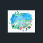 Toile ** Lily Pads Pond Peinture AR23 Monet Art<br><div class="desc">STRETCHED CANVAS ART PRINT - Classic Monet et la peinture d'étang de nénuphars. Les Lys Monet / Lotus sont magenta, Pink Magenta . Élégante Élégante Femme Romantique Éphémère Florale Peinture Artistique Unique Créatif Moderne et Romantique Design Vintage. (RECHERCHE AR23 pour des modèles similaires) Le est un Shabby Chic, Feminine Girly...</div>