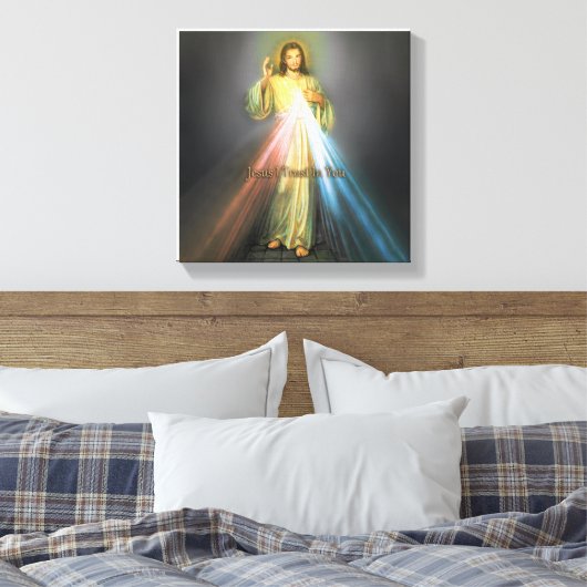 TOILE L'IMAGE DE DÉVOTION DIVINE MERCY (Insitu(Chambre))