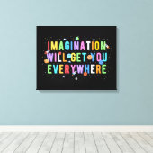 Toile L'Imagination Vous Attirera Partout (Insitu (Plancher de Bois))