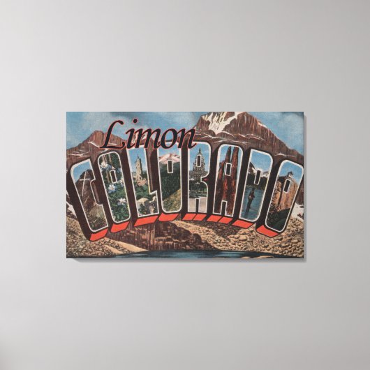 Toile Limon, ColoradoGrandes lettres ScènesLimon, CO (Recto)