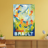 Toile Limonade Brault Poster Vintage Europe (Insitu(Salon))