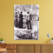 Toile L'impératrice Eugénie visitant le tombeau de Napol (Insitu(Salon))