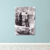 Toile L'impératrice Eugénie visitant le tombeau de Napol (Insitu (Plancher de Bois))